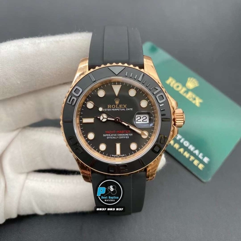 NEW 2023 / VS FACTORY BEST 1:1 / ROLEX YACHT MASTER 40 116655 EVEROSE GOLD CAL.3135