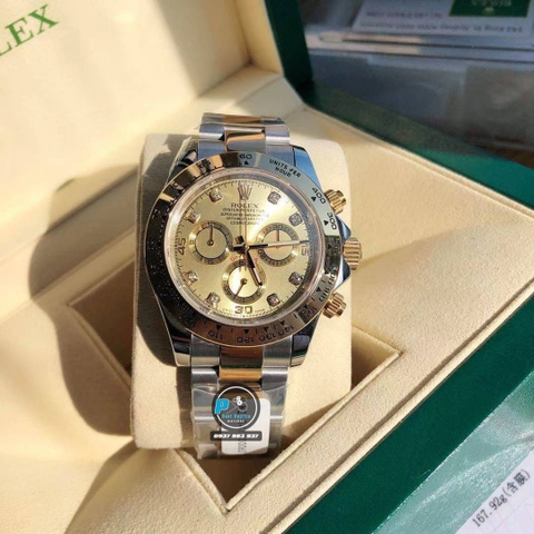 VIP NEW 2021 / ORGINAL FACTORY BEST 1:1 / ROLEX DAYTONA OYSTER STEEL GOLD 18K