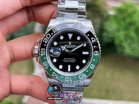NEW 2022 / CLEAN FACTORY BEST 1:1 / ROLEX GMT MASTER II SPRITE 126720 UNWORN NEW 2022 BRACELET THÉP 904L CAL.3186