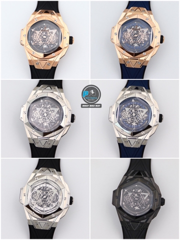 NEW 2021 / HB FACTORY BEST 1:1 / HUBLOT BIG BANG SANG BLEU II CHRONOGRAPH 45MM LIMITED