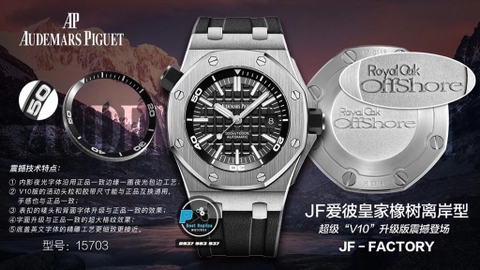 NEW 2020 / JF FACTORY BEST 1:1 / AP ROYAL OAK OFFSHORE 15703 VER.10