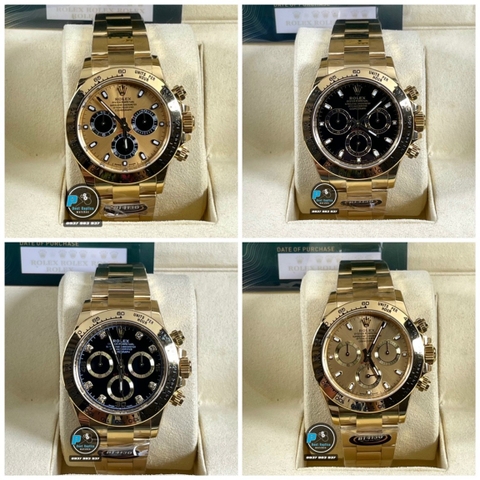 NEW 2022 / BETTER (3K) FACTORY BEST 1:1 / ROLEX DAYTONA OYSTER STEEL GOLD 40 x 12,2MM CAL.4130