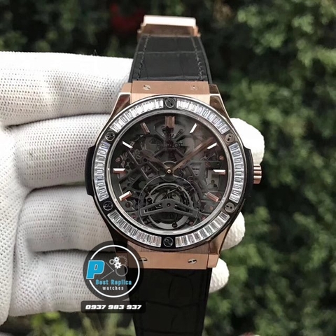 HUB FACTORY BEST 1:1 / HUBLOT FUSION PROTOTYPE SKELETON DIAMOND 42