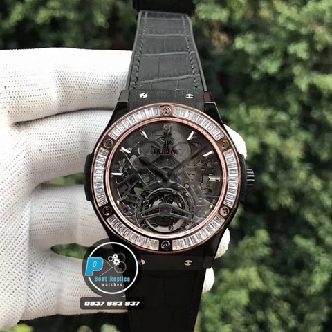 HUB FACTORY BEST 1:1 / HUBLOT FUSION PROTOTYPE SKELETON DIAMOND 42