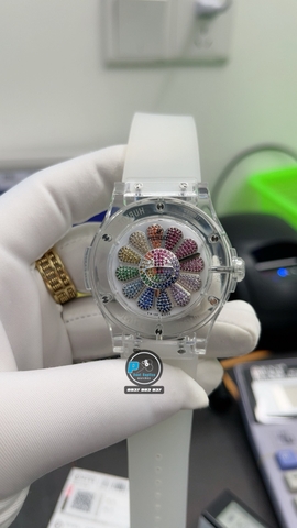 NEW 2022 / V9 FACTORY BEST 1:1 / HUBLOT FUSION TAKASHI MURAKAMI 45MM SAPPHIRE CRYTAL DIAMOND RAINBOW 🌈 HUB.1214
