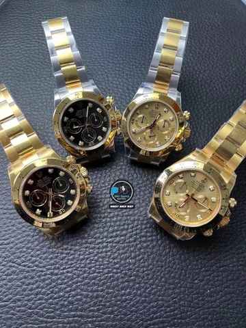 NEW 2021 / N FACTORY BEST 1:1 / ROLEX DAYTONA CAL.4130 OYSTER STEEL GOLD