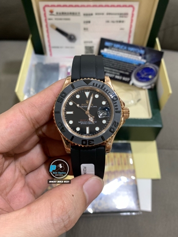 VIP NEW 2021 / ORIGINAL FACTORY 1:1 / ROLEX YACHT MASTER 40 116655 EVEROSE GOLD 18K 6UM