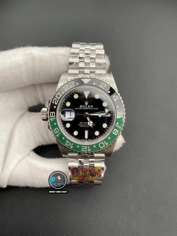 NEW 2022 / CLEAN FACTORY BEST 1:1 / ROLEX GMT MASTER II SPRITE 126720 UNWORN NEW 2022 JULLIBE THÉP 904L CAL.3186