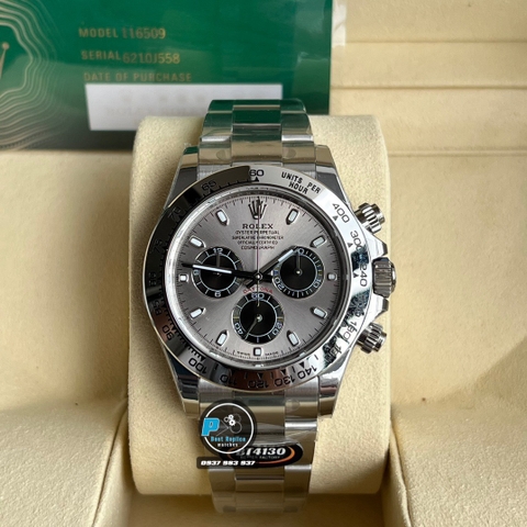 NEW 2022 / BETTER (3K) FACTORY BEST 1:1 / ROLEX DAYTONA OYSTER STEEL 116509 40 x 12,2MM CAL.4130