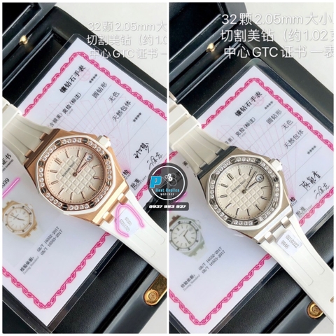 NEW 2021 / ORIGINAL FACTORY BEST 1:1 / AP OFFSHORE 67540 37MM VÀNH 32 VIÊN KIM CƯƠNG THIÊN NHIÊN 2,05 LY