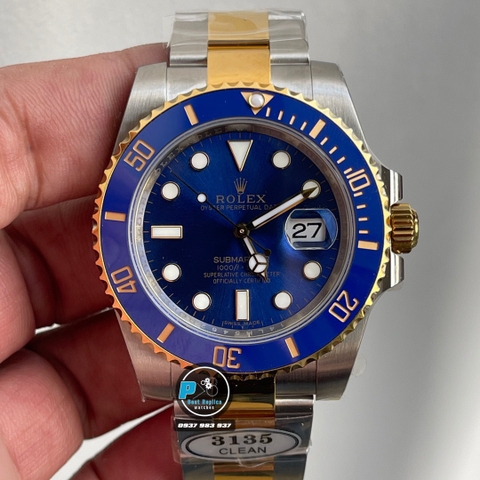 NEW 2021 / CLEAN FACTORY BEST 1:1 / ROLEX SUBMARINE DATE 116613 CAL.3135 40MM