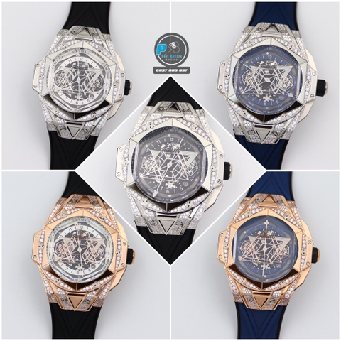 NEW 2021 / HB FACTORY BEST 1:1 / HUBLOT BIG BANG SANG BLEU II CHRONOGRAPH 45MM LIMITED