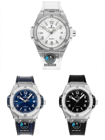 NEW 2022 / MS FACTORY BEST 1:1 / HUBLOT ONE CLICK STEEL DIAMOND 39MM HUB.1270