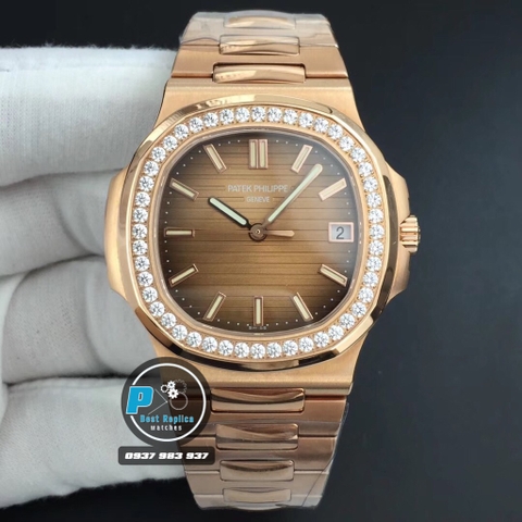 PF FACTORY BEST 1:1 / PATEK PHILIPPE NAUTILUS 5711 VER.2 DIAMOND BEZEL