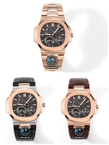 NEW 2023 / GR FACTORY BEST 1:1 / PATEK PHILIPPE NAUTILUS 5724 ROSE GOLD CAL.240PS FULL OPTION