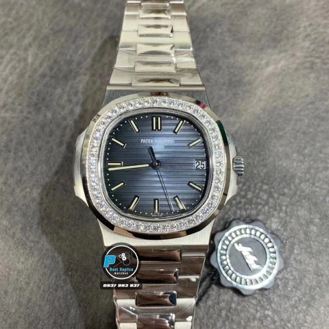 NEW 2020 / PPF FACTORY BEST 1:1 / PATEK PHILIPPE NAUTILUS 5711 VER.4 DIAMOND BEZEL