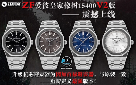 NEW 2021 / ZF FACTORY BEST 1:1 / AP ROYAL OAK 15400 40MM VER.2