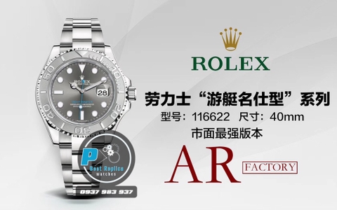 AR FACTORY BEST 1:1 / ROLEX YACHT MASTER 40 3135