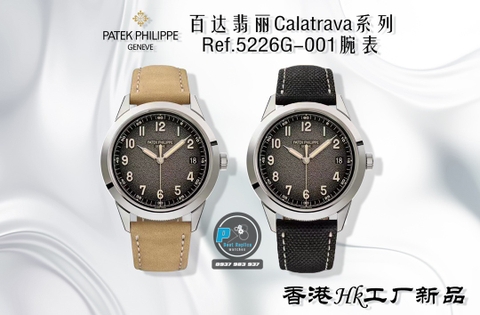 NEW 2022 / HONGKONG FACTORY BEST 1:1 / PATEK PHILIPPE CALATRAVA 5226G 40MM CAL.324