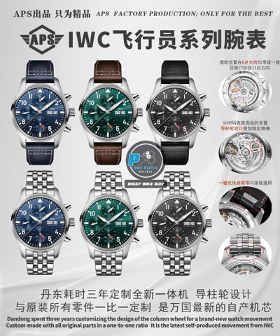 NEW 2025 / APS FACTORY BEST 1:1 / IWC PILOT’S  TOP GUN CHRONOGRAPH EDITION