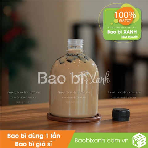 Chai nhựa 500ml tròn lùn