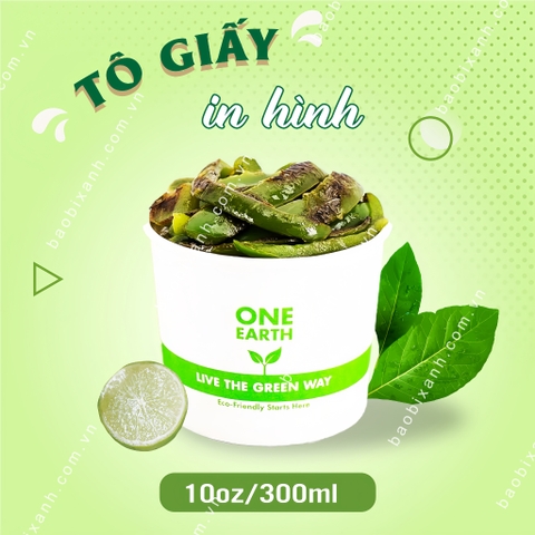 Tô giấy 300ml (10oz) in hình - 1PE