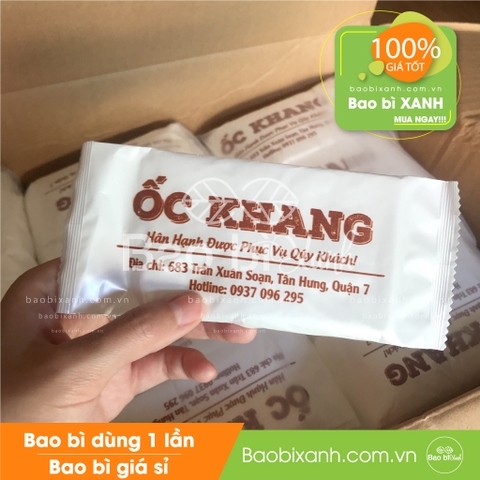 Khăn lạnh quán ốc Khang