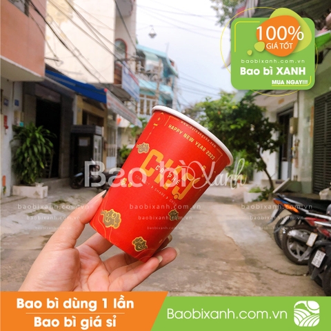 Ly giấy Chợ Cà Phê phiên bản Tết