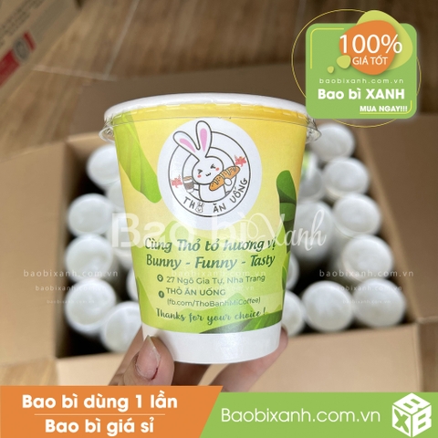 Ly giấy Thỏ Ăn Uống