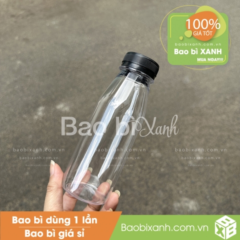 Chai nhựa 300ml miệng rộng