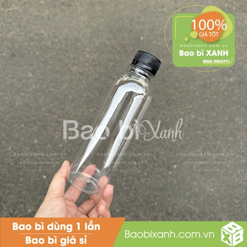 Chai nhựa 300ml tròn cao