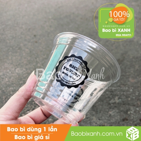 Ly nhựa sữa chua nếp cẩm Rice Yogurt