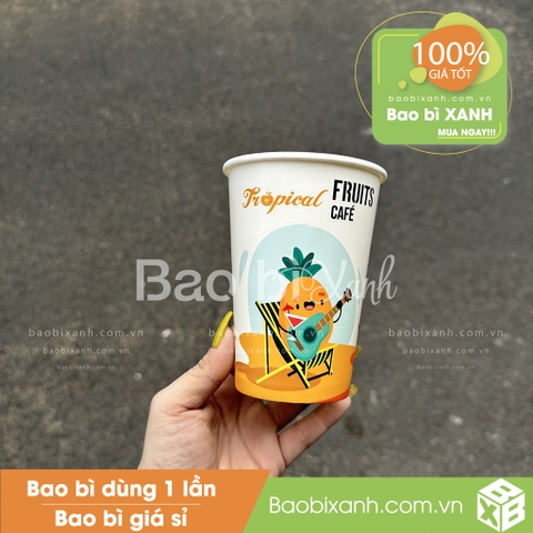 Ly giấy Tropical Fruits Cafe