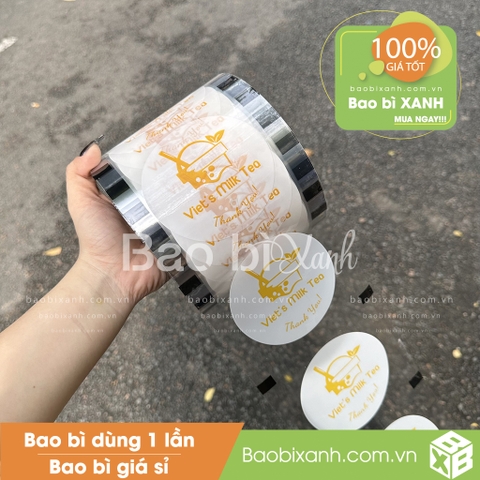 Cuộn màng ép Viet's Milktea Mẫu Mới