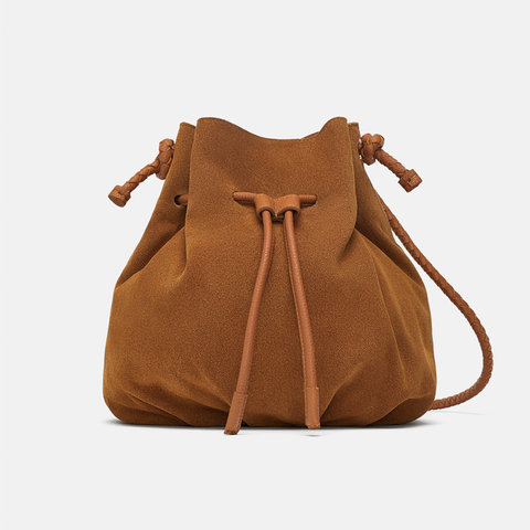 Túi bucket bằng da