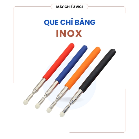Que chỉ bảng Inox cao cấp dài 1m – Que chỉ bảng đầu nỉ cho giao viên giảng dạy