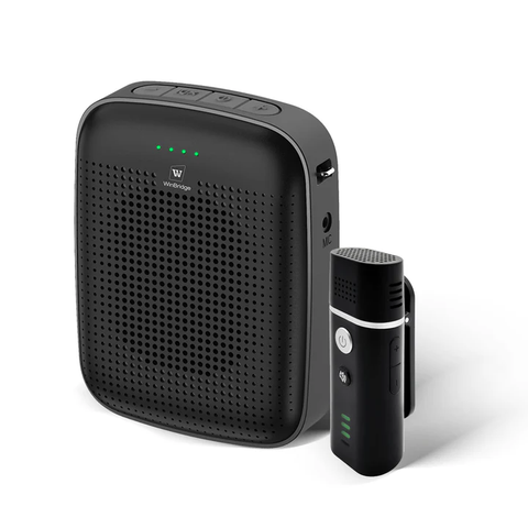 Máy trợ giảng WinBridge A006 | Mic đeo tai | Khử hú AI | Không dây 2.4G