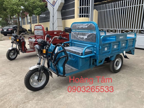 Xe 3 Bánh Điện - Xe Điện Ba Bánh Chở Hàng - Xe Điện Ba Bánh Hoàng Tâm