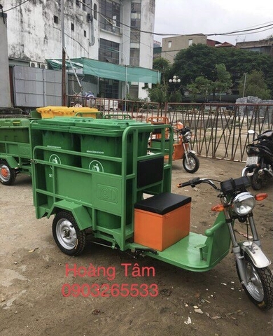 Xe chở rác ba bánh chạy điện