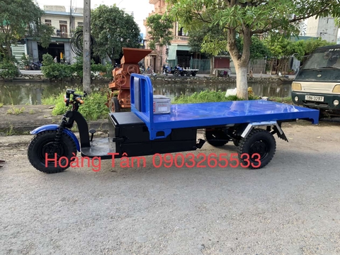 Xe Điện Ba Bánh Chở Gỗ Ván Ép