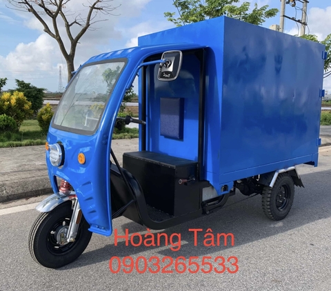 Bán Xe Ba Gác Điện - Xe Điện Ba Bánh Chở Hàng - Xe Ba Bánh Điện Hoàng Tâm