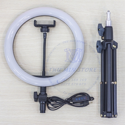 Ringlight size 26cm - Nguồn 5v/2a - Chân Tĩnh Điện đặt bàn 65cm