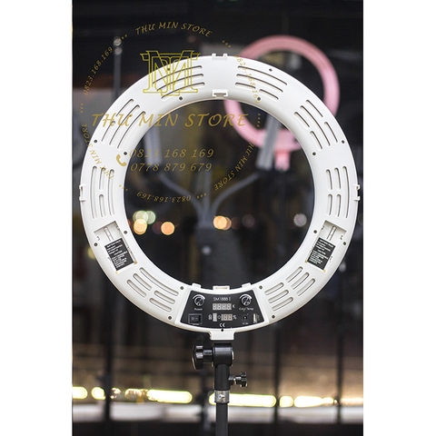 Đèn RingLight SM1888i- size 45cm, có khe pin, màn hình hiển thị độ sáng( Không kèm Pin)