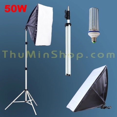 ĐÈN SOFTBOX 1 BÓNG LED 50W- BỘ ĐẦY ĐỦ