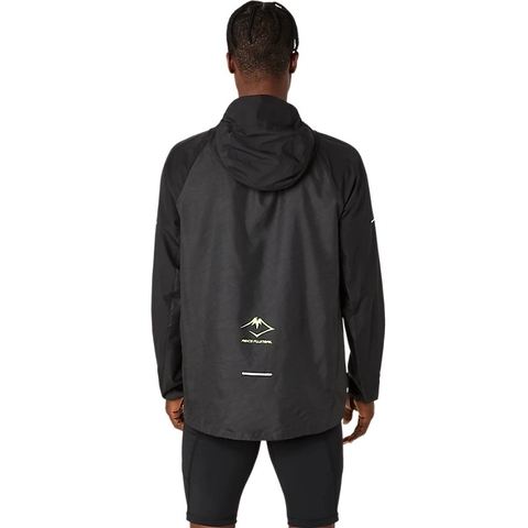 Áo khoác gió chạy bộ ASICS Nam Fujitrail Packable Windbreaker 2011C991.001