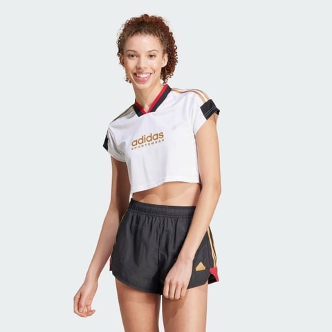 Áo jersey Lửng adidas 3 Sọc Ngắn Tiro Nữ - IW6800