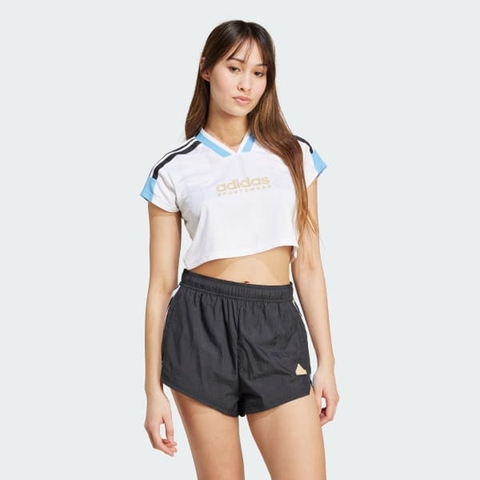Áo jersey crop top adidas Tiro 3 sọc Nữ - IZ2083
