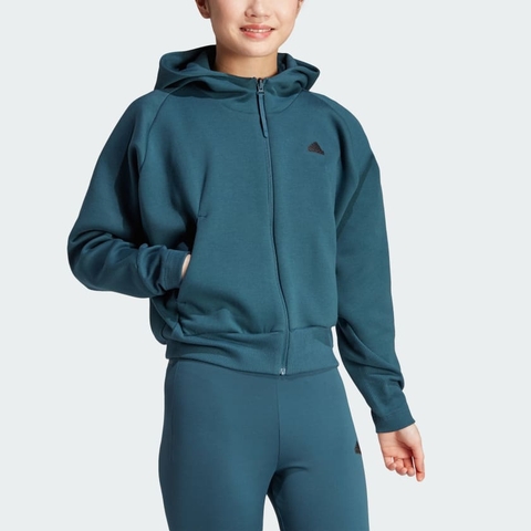 Áo Hoodie khóa kéo dọc thân adidas z.n.e Nữ - IN5129