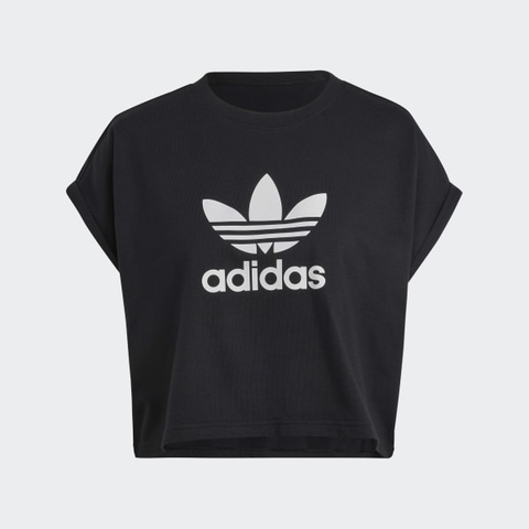 Áo thun lửng nữ adidas ba lá - IB1406