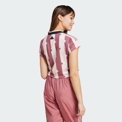Áo Baby Tee adidas Họa Tiết 3 Sọc Ngắn Tiro Nữ - IX3520
